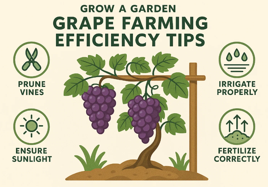 Grow A Garden: Grape Farming Efficiency Tips