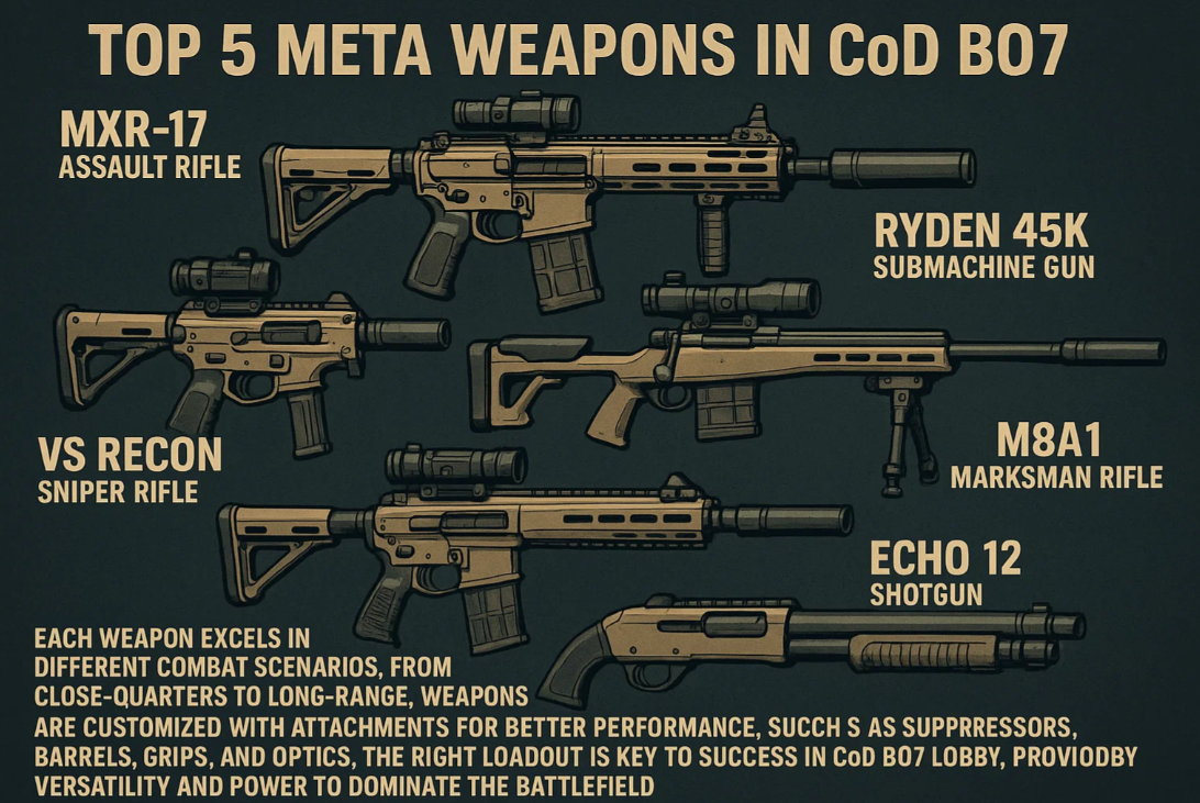 Top 5 Meta Weapons Right Now in CoD: BO7 (Black Ops 7)